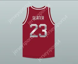 Custom nay mens Youth / Kids Saved by the Bell AC Slater 23 Bayside Tigers Maroon Basketball Jersey comprend Tiger Patch Top Stitched S-6XL