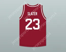 Aangepaste nee heren Jeugd/kinderen opgeslagen door de Bell AC Slater 23 Bayside Tigers Away Basketball Jersey bevat Tiger Patchtop Stitched S-6XL