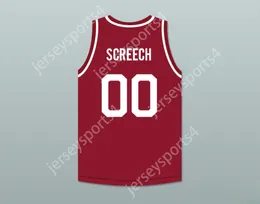 Aangepaste nee heren Jeugd/kinderen opgeslagen door de bel van Bell Screech 00 Bayside Tigers Away Basketball Jersey bevat Tiger Patch Top gestikte S-6XL