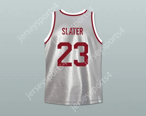 Jóvenes/niños para hombres personalizados guardados por el Bell AC Slater 23 Bayside Tigers Basketball Jersey incluye Tiger Patch Top cosido S-6XL