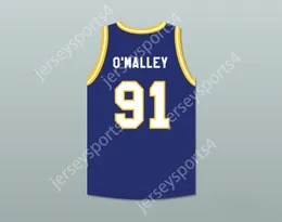 Custom Nay Mens Youth / Kids South Gate Police Capitaine O'Malley 91 Jersey de basket-ball comprend le Patch Top cousé S-6XL