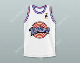 Custom nay mens Youth / Kids Space Jam Daffy Duck 2 Tune Squad Basketball Jersey avec Daffy Duck Patch Top cousé S-6XL