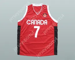 Custom nay mens Youth / Kids Steve Nash Canada Basketball Jersey Top cousé S-6XL