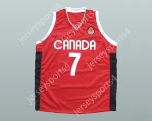 Custom Nay Mens Jeugd/Kinderen Steve Nash Canada Basketball Jersey Top gestikt S-6XL