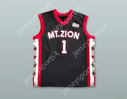 Custom Nay Mens Youth/Kids Tracy McGrady 1 Mount Zion Christian Academy Black Basketball Jersey Top gestikt S-6XL