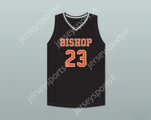 Nom nay personnalisé Mens Youth / Kids Bobby Freeze 23 Bishop Hayes Tigers Black Basketball Jersey Le chemin Back Top cousé S-6XL