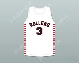 Nom nay personnalisé Mens Youth / Kids Ernie Calverley 3 Providence STEAMROLLLERS BLANC BASKETBALL JERSEY 1 TOP STTITTED S-6XL