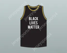 Aangepaste nee naam heren jeugd/kinderen George Floyd 46 Black Lives Matter Basketball Jersey top gestikt S-6XL