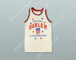 Nom nay personnalisé Mens Youth / Kids Harlem Globetrotters 27 Jersey de basket-ball blanc cousu s-6xl