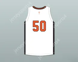 Custom Nay Nom Mens Youth / Kids Marcus Parrish 50 Bishop Hayes Tigers Home Basketball Jersey le chemin Back Top Stitted S-6XL