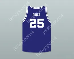 Nombre personalizado Nay Mens Jóvenes/Niños Marcos Precio 25 Enid High School Plainsman Navy Blue Basketball Jersey 1 Top Stitched S-6XL