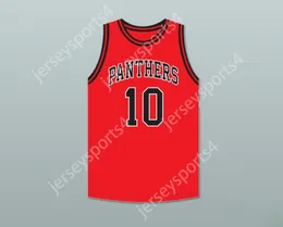 Nom nay personnalisé Mens Youth / Kids Maurice Cheeks 10 Dusable High School Panthers Red Basketball Jersey 1 Top cousé S-6XL