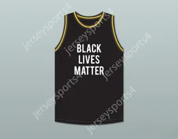 Aangepaste nee naam heren jeugd/kinderen tamir rijst 12 zwarte levens materie basketbal jersey genaaid s-6xl