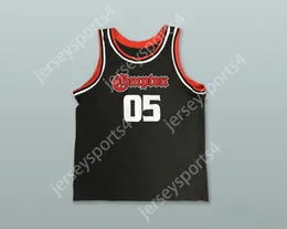 Nom nay personnalisé Mens Youth / Kids The Game 05 Compton Black Basketball Jersey Top cousé S-6XL