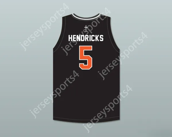 Nom personnalisé Nom Youth / Kids Chubbs Hendricks 5 Bishop Hayes Tigers Black Basketball Jersey le chemin Back Top Stitted S-6XL