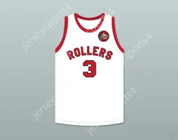Custom nay Youth / Kids Ernie Calverley 3 Providence Steamrollers Basketball Basketball avec Patch 2 Top cousé S-6XL
