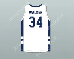 Custom Nay Youth/Kids Jabari Walker 34 Campbell Hall School Vikings White Basketball Jersey 2 gestikt S-6XL