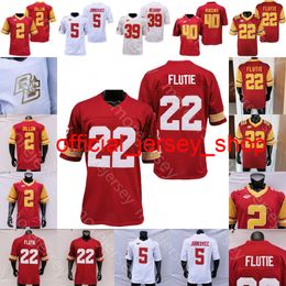 Maillot de football personnalisé NCAA College Boston College Doug Flutie Matt Ryan Luke Kuechly Zay Flowers Phil Jurkovec Pat Garwo III Travis Levy