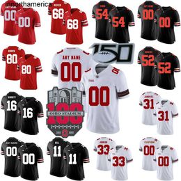 Maillot de football universitaire NCAA personnalisé 16 Mason Maggs 28 TC Caffey 14 Kojo Antwi 49 Patrick Gurd 71 Ben Christma