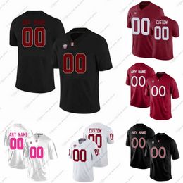 Aangepaste NCAA College voetbalshirts Bryce Love Christian McCaffrey John Elway Andrew Luck Daniels Mirer Nelson Patu Barrow Filkins Lowe