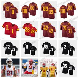 Maillots de football personnalisés NCAA College Iowa State Cyclones Alex Kleinow Jake Hummel Jack Tiarks Chase Allen Mike Rose Breece Hall Jake Remsburg n'importe quel numéro de nom S-6XL