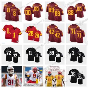 Camisetas de fútbol personalizadas de la NCAA College Iowa State Cyclones Alex Kleinow Jake Hummel Jack Tiarks Chase Allen Mike Rose Breece Hall Jake Remsburg Cualquier nombre Número S-6XL