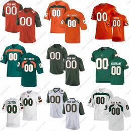 Maillots de football personnalisés NCAA College Miami Hurricanes Harris Taylor Reed King Chaney Jr. Restrepo Smith Rambo Rousseau Thomas Kelly Osborn Perry Rosier Homer Angelo