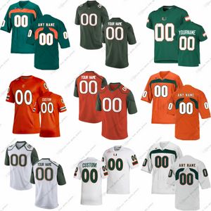 Maillots de football personnalisés NCAA College Miami Hurricanes Mooyoung Porter Jr. Spencer Williams Balom Kinchens Williams Borregales Hutchinson Joyce Potter Landers