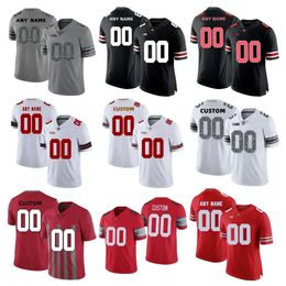 Maillots de football personnalisés NCAA College Ohio State Buckeyes Braxton Miller Justin Fields Chase Young Chris Olave Cris Carter J.K Dobbins Cur H High High