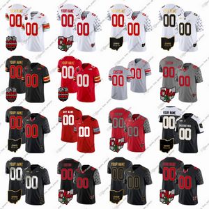 Aangepaste NCAA College Ohio State Buckeyes voetbalshirts Raekwon McMillan CJ Stroud Dwayne Haskins Jr Trey Preek Binjimen Victor Jones Hill vier sporttruien