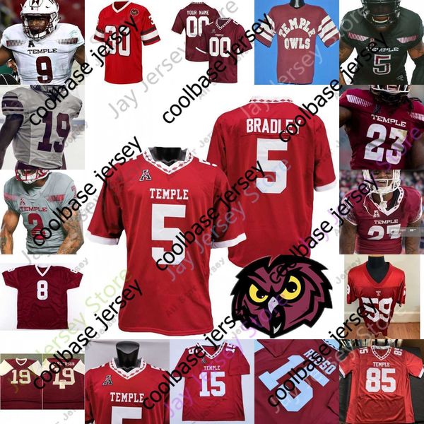 Maillot de football personnalisé NCAA College Temple Owls Travon Williams Zack Mesday Ryquell Armstead Bryant Dogbe Matakevich Anderson Wilkerson