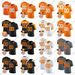 Aangepaste NCAA College Tennessee vrijwilligers voetbalshirts Garrett Young Charlie Browder McCallan Castles Ethan Davis Cody Duncan Okoye vier sporttruien