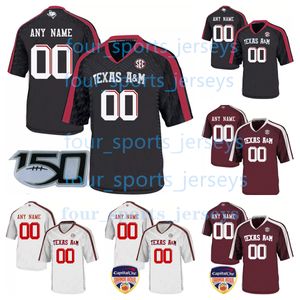 Camisetas de fútbol personalizadas de la NCAA College Texas Aggies Bost King Novicke 27 Oksnee Stowers Weigman Achane Crownover Daniels DiNota Johnson Jr. Moss Reaves Shelling