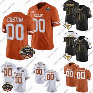 Camisetas de fútbol personalizadas de la NCAA College Texas Longhorns Ricky Williams Brian Orakpo Quinn Ewers Cole Lourd Arch Manning Maalik Murphy Joe Tatum cuatro camisetas deportivas