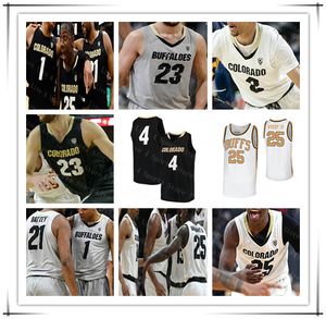 Custom Ncaa Colorado Buffaloes Basketball Jersey College SHANE GATLING TYLER BEY EVAN BATTEY ELI PARQUET WRIGHT IV Burks Billups White Men