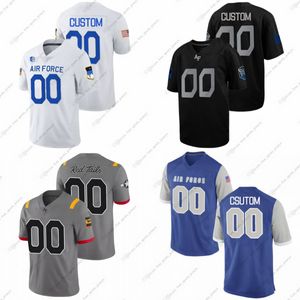 Aangepaste NCAA Falcons College voetbalshirts Johnson Roberts Fattah Michel Alexander Carey Cormier Engel Harris Hughes Jefferson Kinamon Parker Roznos