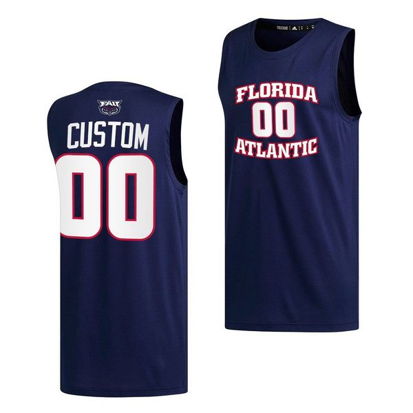 Maillots de basket-ball personnalisés NCAA Florida Atlantic Owls College Jack Johnson Brenen Lorient Alijah Martin Jakel Powell Alejandro Ralat Giancarlo Rosado Vanterpool