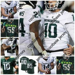 Custom NCAA voetbalshirt 31 Darqueze Dennard 8 Kirk Cousins ​​26 Clinton Jones 24 Le'veon Bell 48 Percy Snow 95 Bubba Smith Jerseys