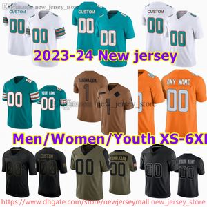 Maillot de football personnalisé S-6XL DIY NCAA cousu 1 TuaTagovailoa 11 DeVanteParker 25 XavienHoward 17 JaylenWaddle 10 TyreekHill Maillots