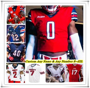 NCAA College Liberty Flames LU voetbalshirt Kaidon Salter Quinton Cooley Billy Lucas Aaron Bedgood CJ Daniels Treon Sibley Tyren Dupree CJ Bazile Jr Kendy Charles