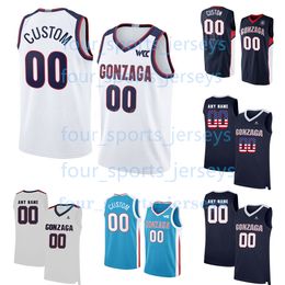 Custom NCAA Gonzaga College Basketball Jalen Suggs Drew Timme Corey Kispert Rasir Bolton Colby Brooks Abe Eagle Joe enkele Ben Gregg Dominick Harris Man