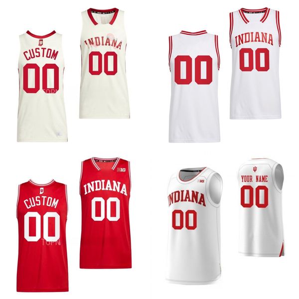 Maillots de basket-ball personnalisés NCAA Indiana Hoosiers College Xavier Johnson Anthony Leal Mackenzie Mgbako Jakai Newto Rayford Malik Reneau Payton Sparks