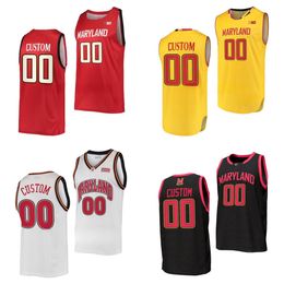 Camisetas de baloncesto universitarias personalizadas de la NCAA Maryland Terrapins Noah Batchelor Geronimo DeShawn Harris-Smith Jamie Kaiser Jr. Jahnathan Lamothe Jahari Long Ben Murphy