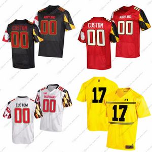 Personnalisé NCAA Maryland Terrapins College Football Jerseys Fontus Fuller Johnson Owens Phillips Teague Wilmot Barham Brown Jr. Gotay Greeley Hyppolite II Maloney