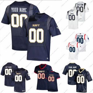 Personnalisé NCAA Navy Midshipmen College Football Jerseys Bouton Crawford Cummings Glover McMahon Molden Spencer Wheless Busic Byrd Davis Reed Robinson Cromwell