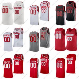 Aangepaste NCAA Ohio State Buckeyes College basketbalshirts Zed Key Evan Mahaffey Scotty Middleton Felix Okpara Austin Parks Devin Royal Owen Spencer Bruce Thornton