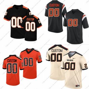 Aangepaste NCAA Oregon State Beavers College voetbalshirts Reichle Bolden Boschma Card Dunmore Gould Hatten Jr. Irish Munyagi Noga Pope Reddicks Riney Tongue