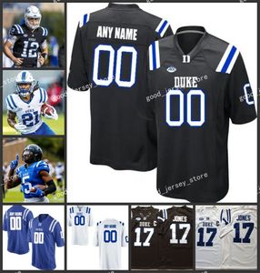 Custom NCAA S-6XL Duke Blue Devils College Football Jerseys Nick Morris Jr. Cole Carteaux Tre Freeman Victor Dimukeje Ja'Mion Franklin Cualquier nombre Cualquier número 2024