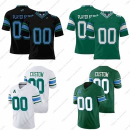 Maillots de football personnalisés NCAA Tulane Green Wave College Williams II Despanie Hunter Laister Pedescleaux Swanson Ambrosio Dunker, Jr. Noel Busch Glover Greenberg