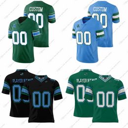 Maillots de football personnalisés NCAA Tulane Green Wave College Cannon Gardner Green Haynesworth Hurst Lombardi Marcus Owens Pines Reed Remetich Thomas Tuggle Wire